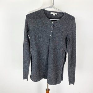 White + Warren XS Gray 100% Cashmere Sweater